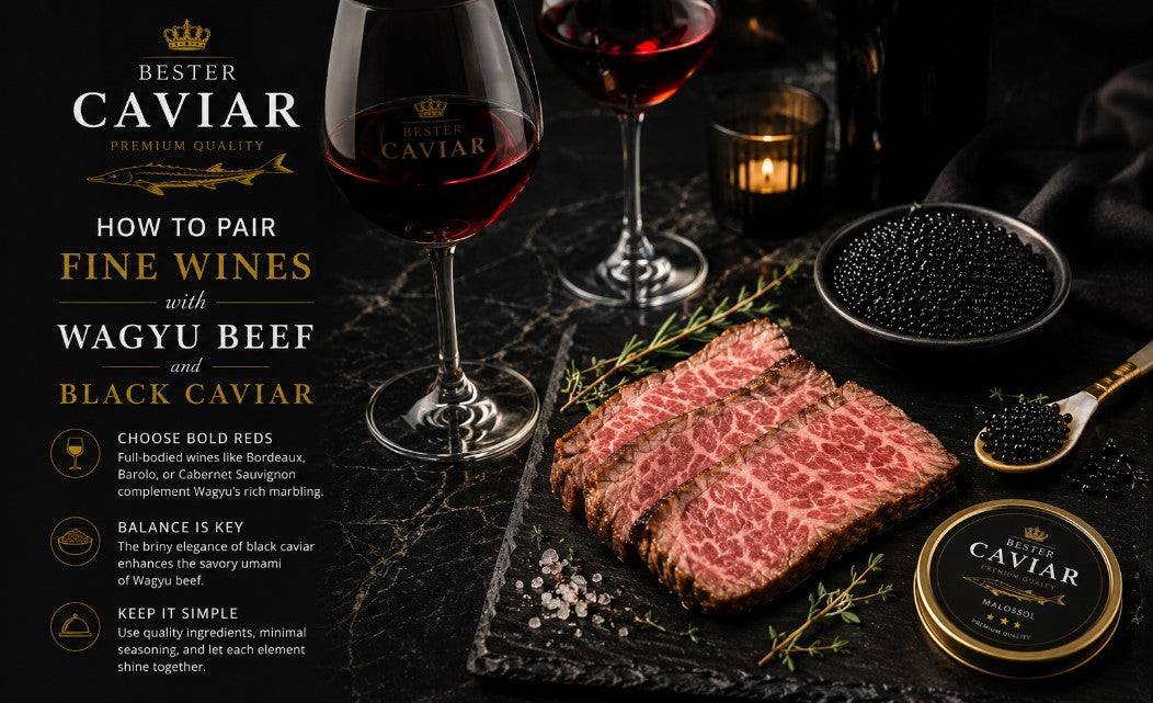 Exquisite Duo: How to Pair Fine Wines with Wagyu Beef and Black Caviar