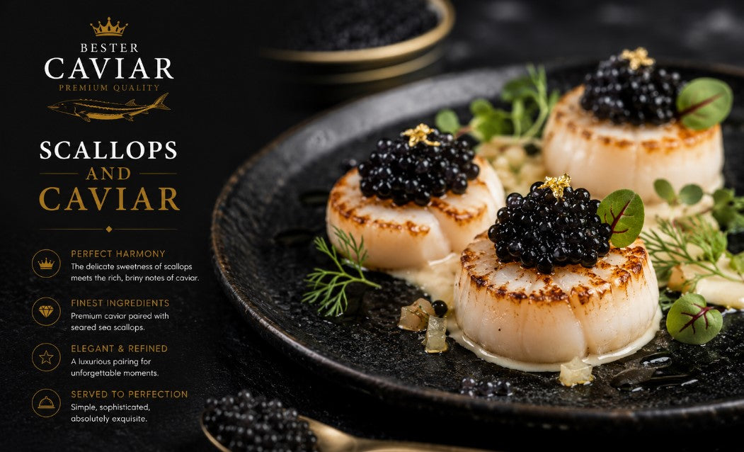 Pearls of the Sea: 10 Recipes with Scallops and Caviar That Wow