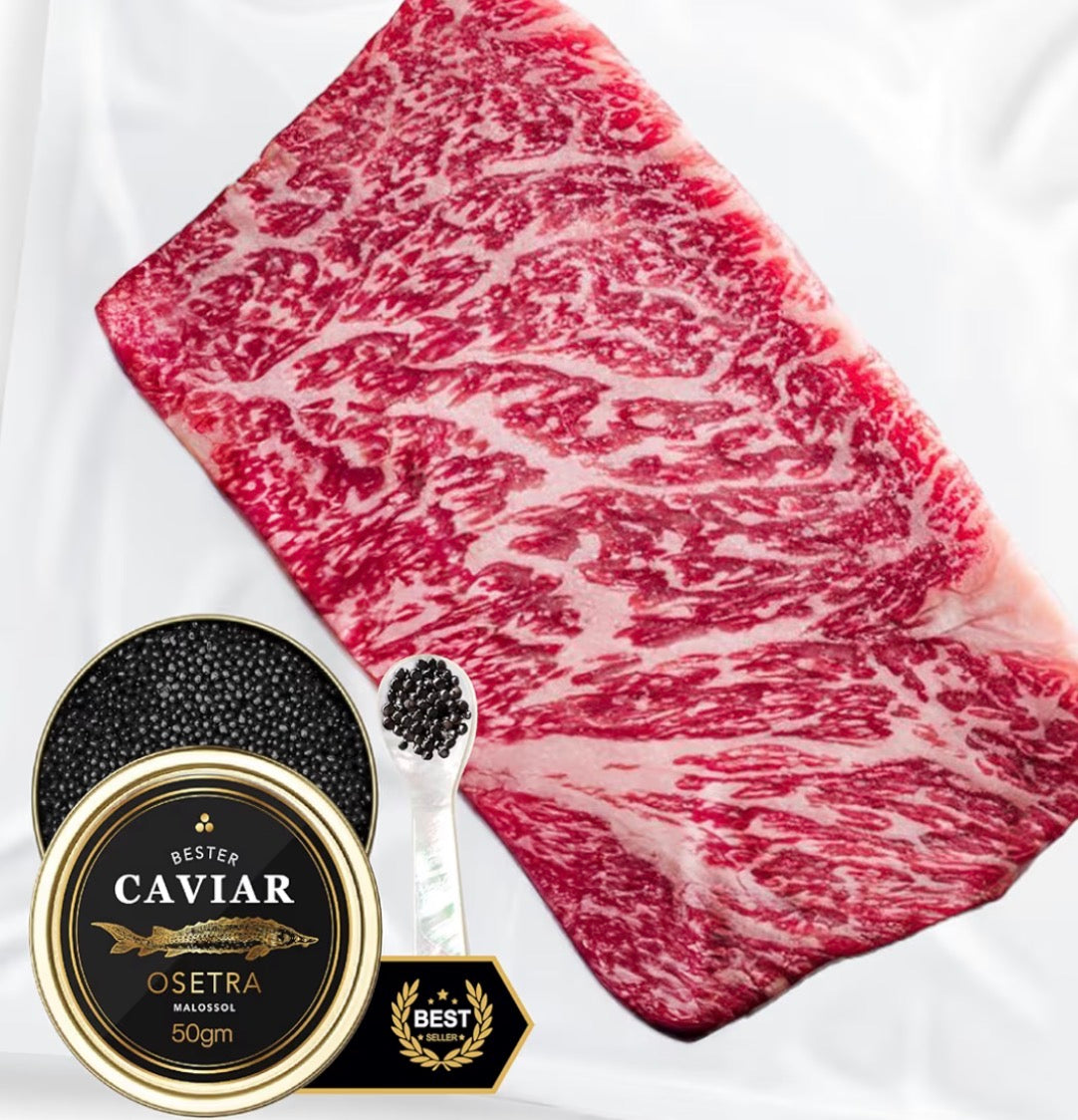 JAPANESE WAGYU BEEF A5 RIBEYE & OSSETRA CAVIAR BUNDLE