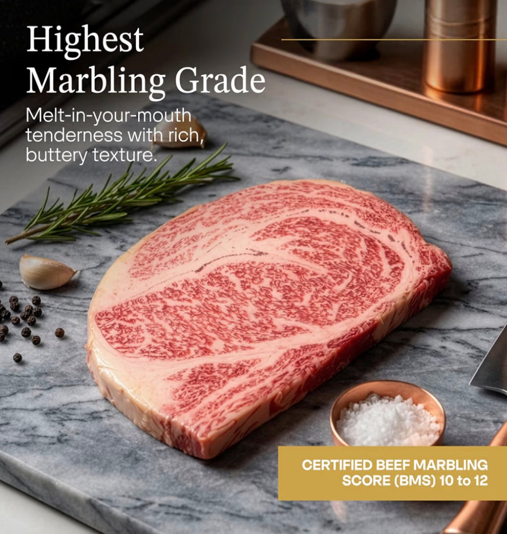 JAPANESE WAGYU BEEF A5 RIBEYE & OSSETRA CAVIAR BUNDLE