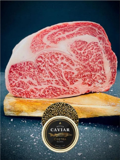 JAPANESE WAGYU BEEF A5 RIBEYE & OSSETRA CAVIAR BUNDLE